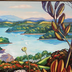 Design Plus Kiwiana Mahurangi Harbour Wall Art 120 x 80cm
