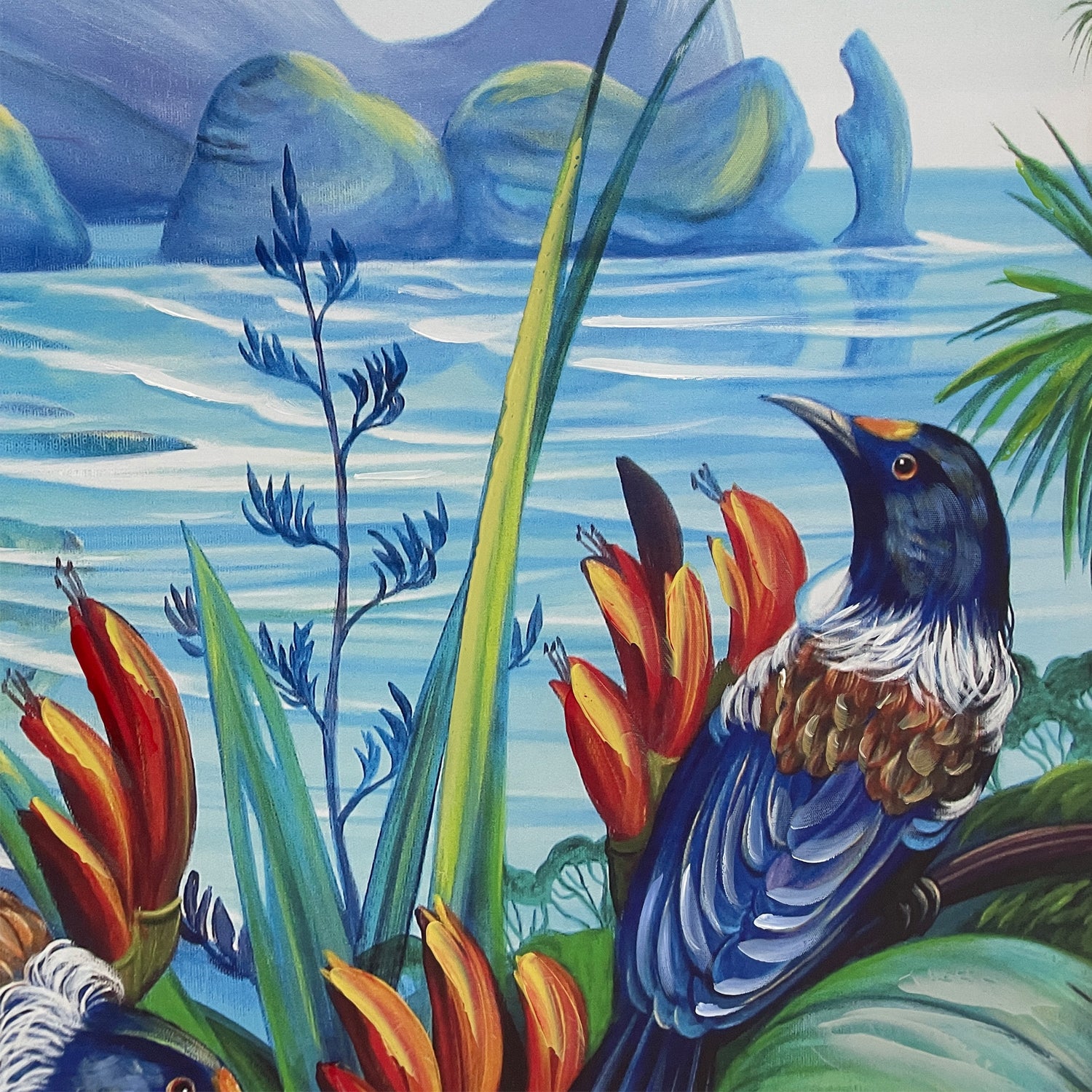 Design Plus Kiwiana Piha North Wall Art 70 x 70cm