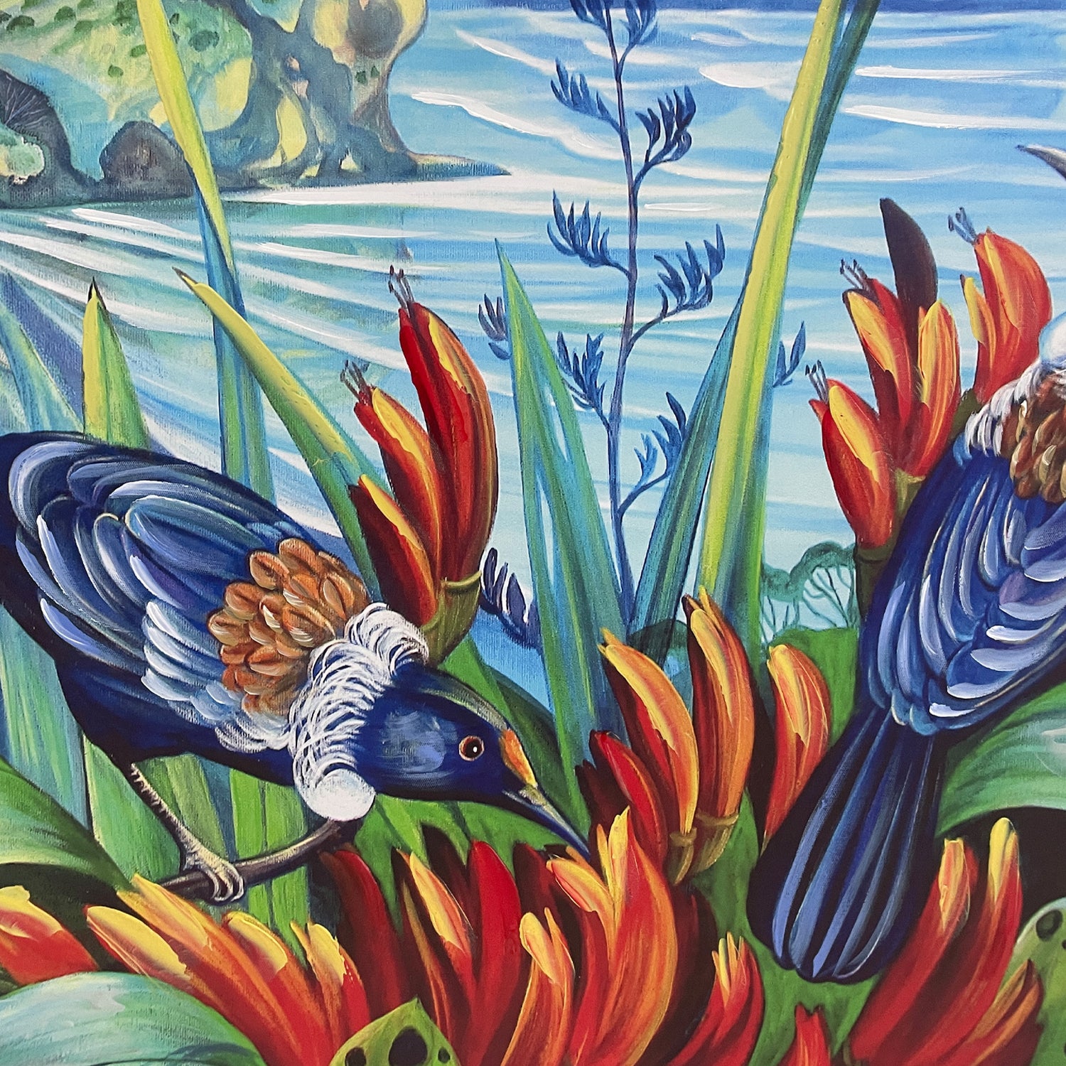 Design Plus Kiwiana Piha North Wall Art 70 x 70cm
