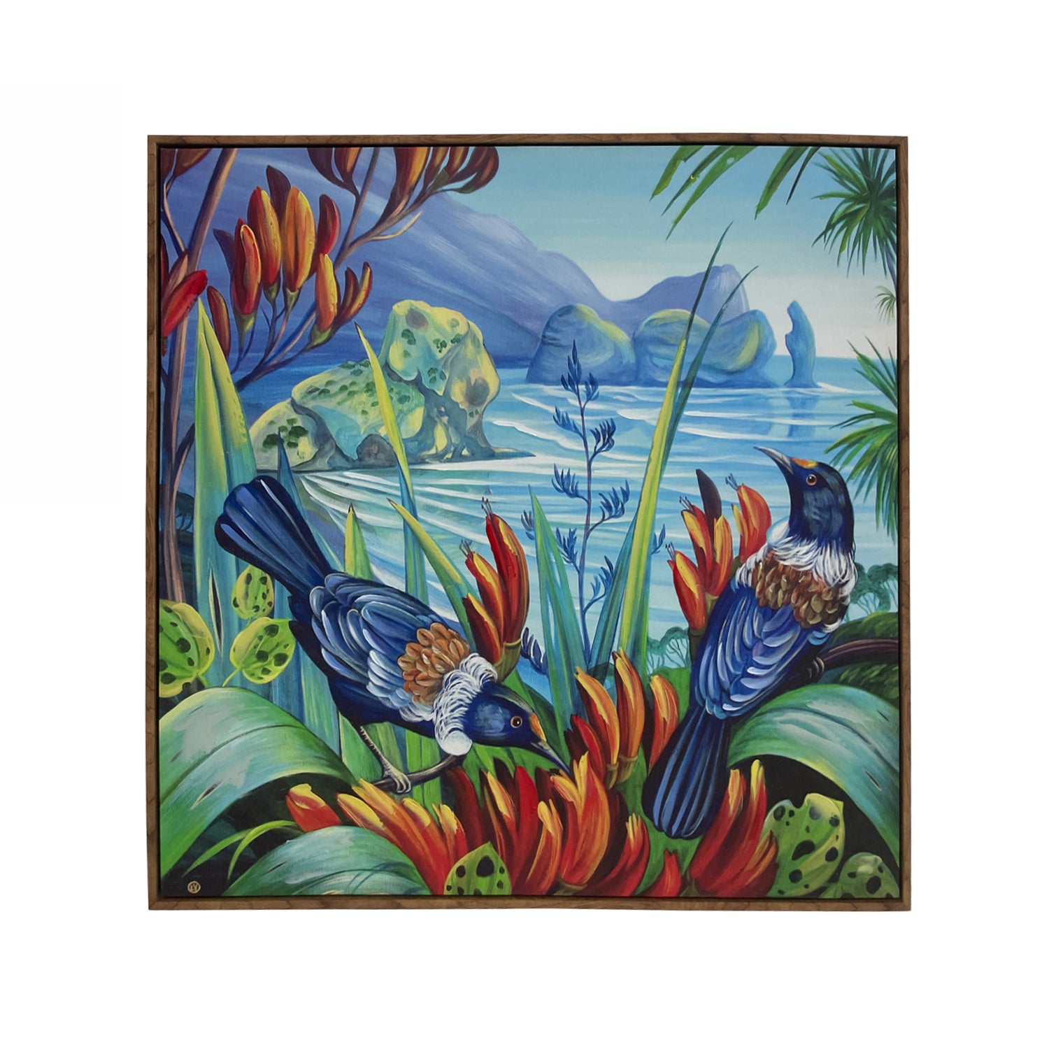 Design Plus Kiwiana Piha North Wall Art 70 x 70cm