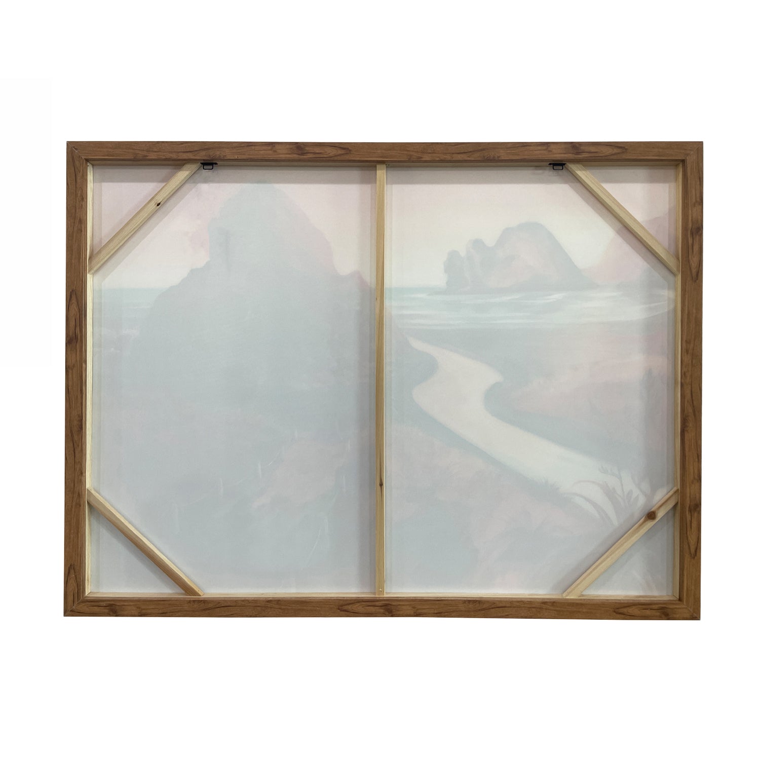 Design Plus Kiwiana Piha In Golden Tones 120 x 90cm Wall Art