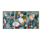 Design Republique 3 Piece Wall Art Bright Florals