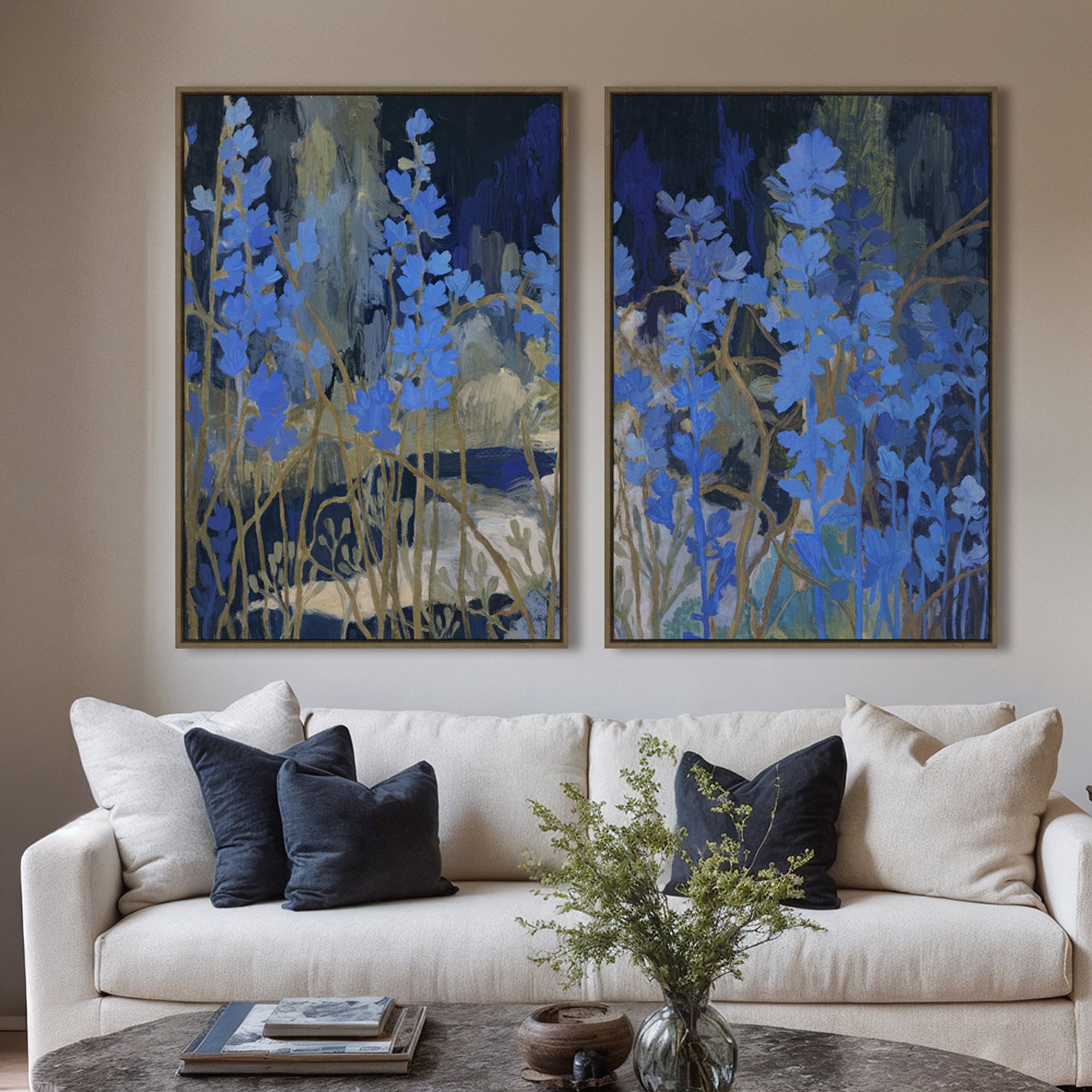 Design Republique 2 Piece Wall Art Neon Flowers
