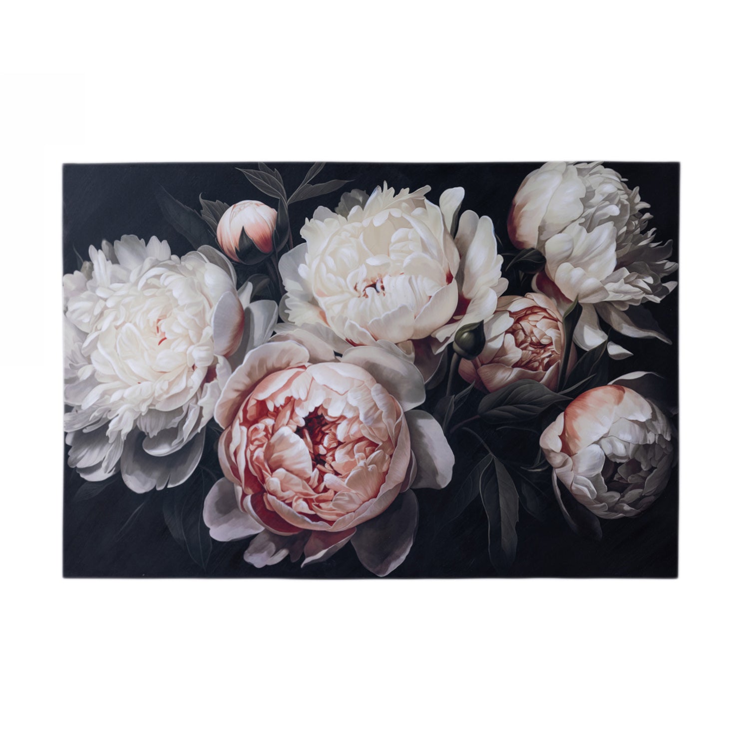 Gracious Living Peonies Botanical Wall Art