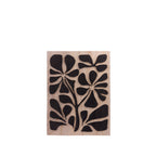 Design Republique Haven Flower Wall Art in Cocoa, featuring a carved botanical design with dark cocoa-toned detailing against a light natural wood background.