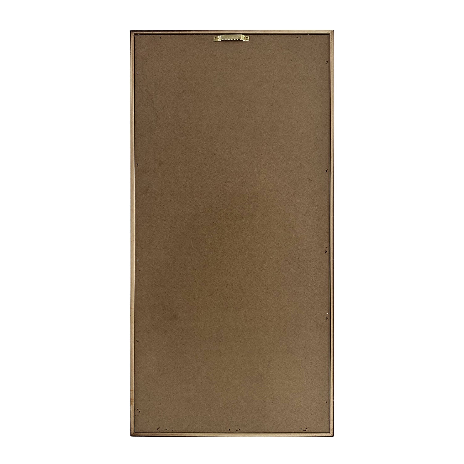 Back view of the Cove Solitaire Palm Oasis Wall Art, showing the brown backing board and metal hanging fixture.
