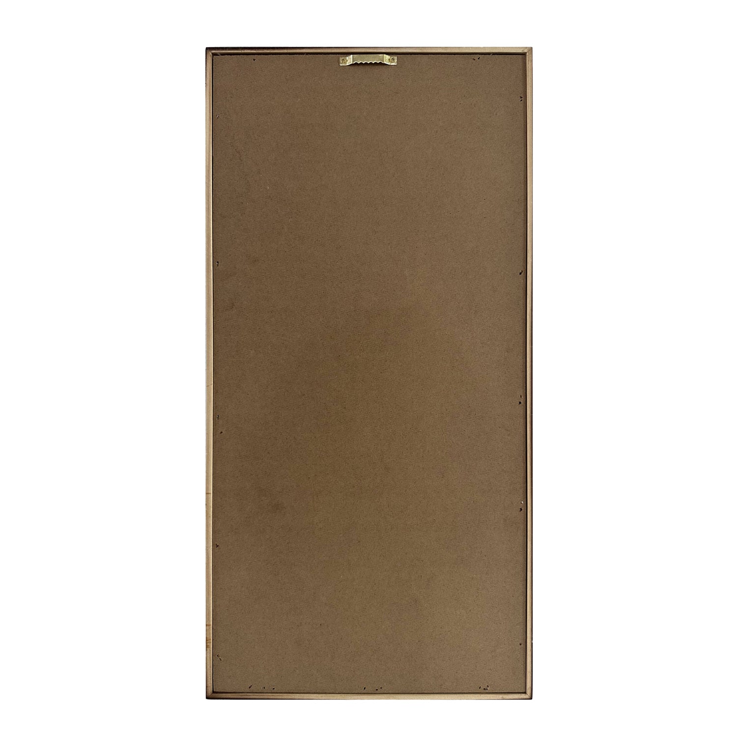 Back view of the Cove Solitaire Palm Oasis Wall Art, showing the brown backing board and metal hanging fixture.