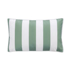 Outsidings Wainui Breakfast Cushion Green Stripe 30 x 50cm