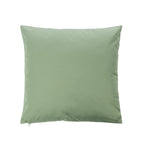 The green reverse side of an outdoor cushion, shown against a plain white background.
