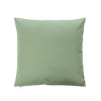 The green reverse side of an outdoor cushion, shown against a plain white background.