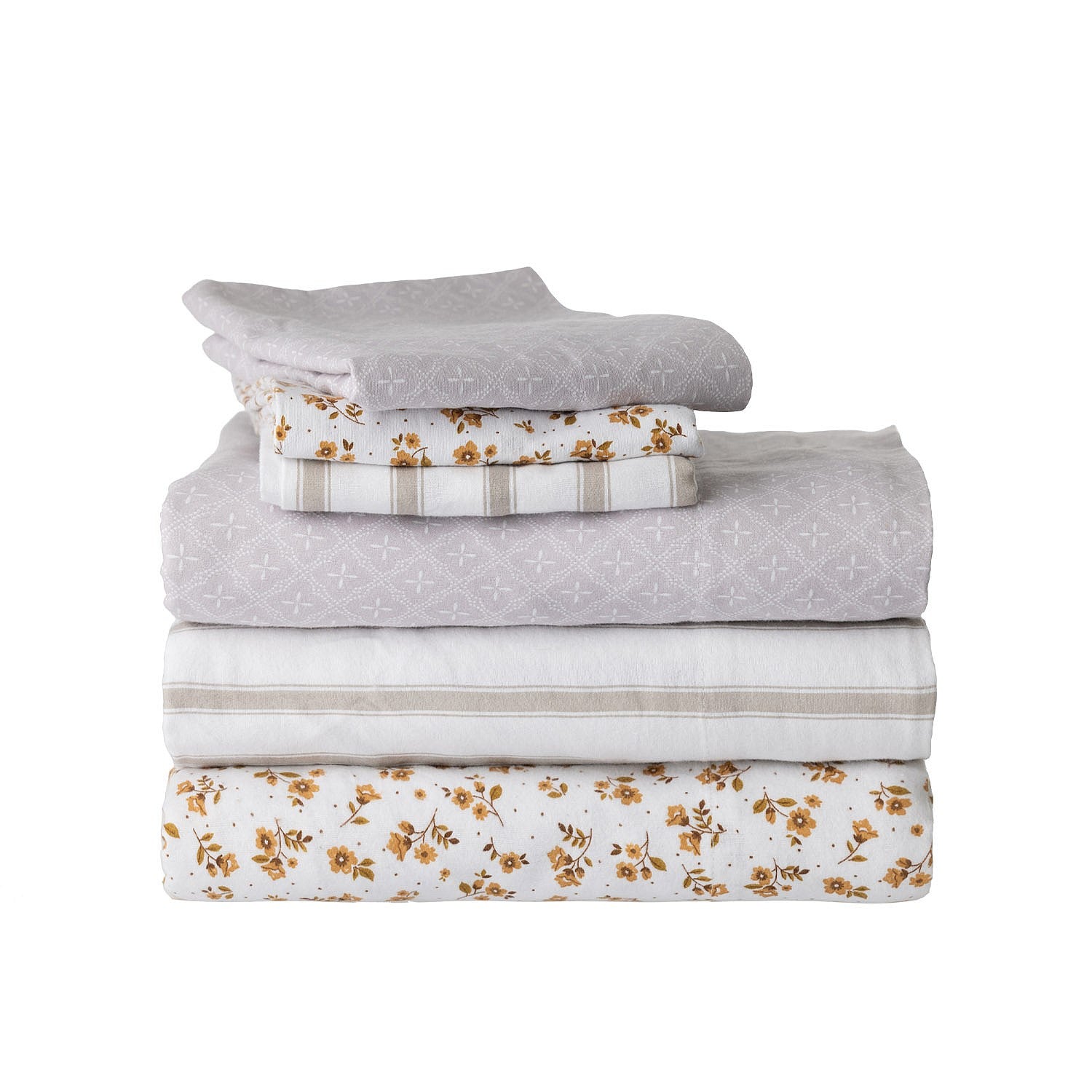 Hush Printed Flannelette Sheet Set
