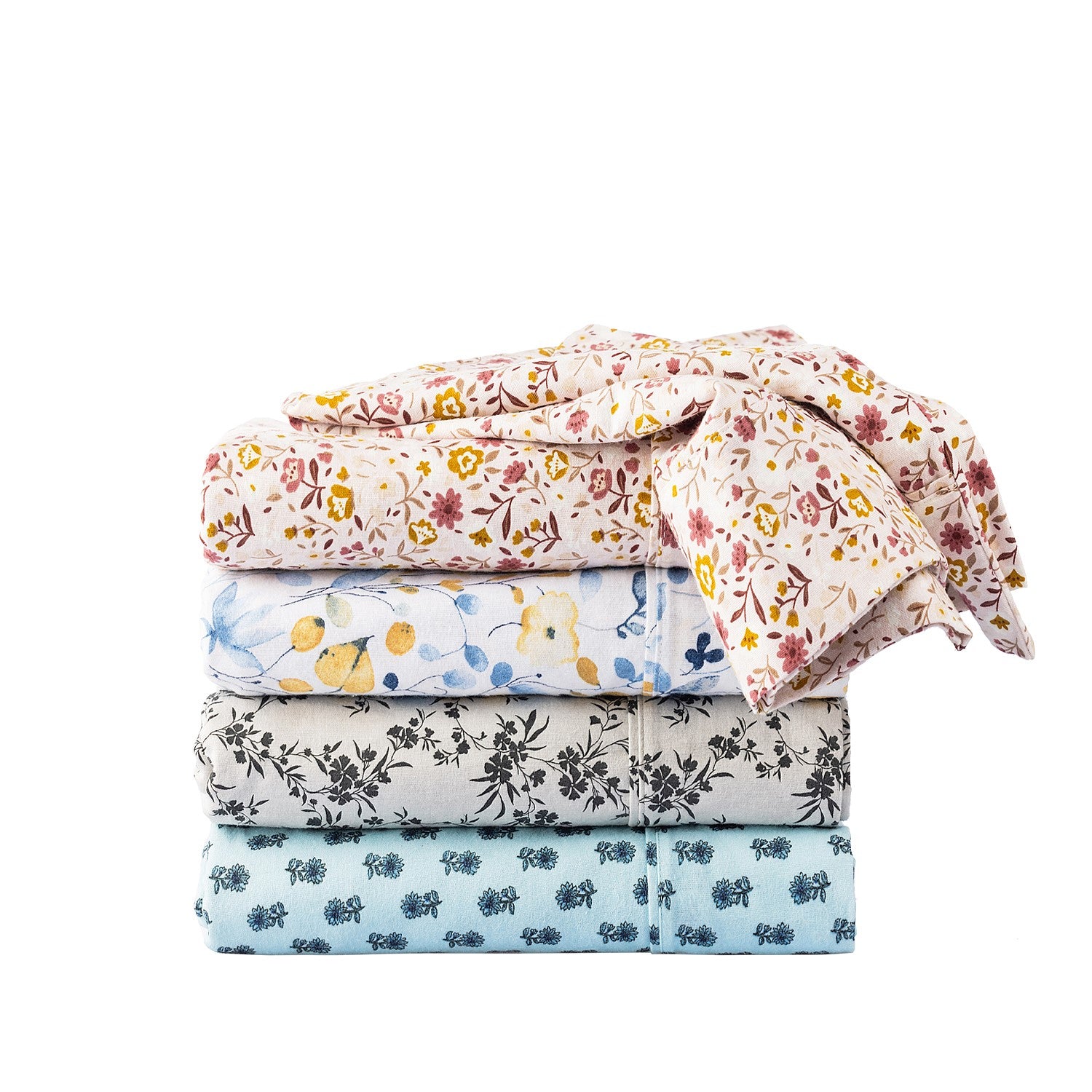Gracious Living Printed Flannelette Sheet Set