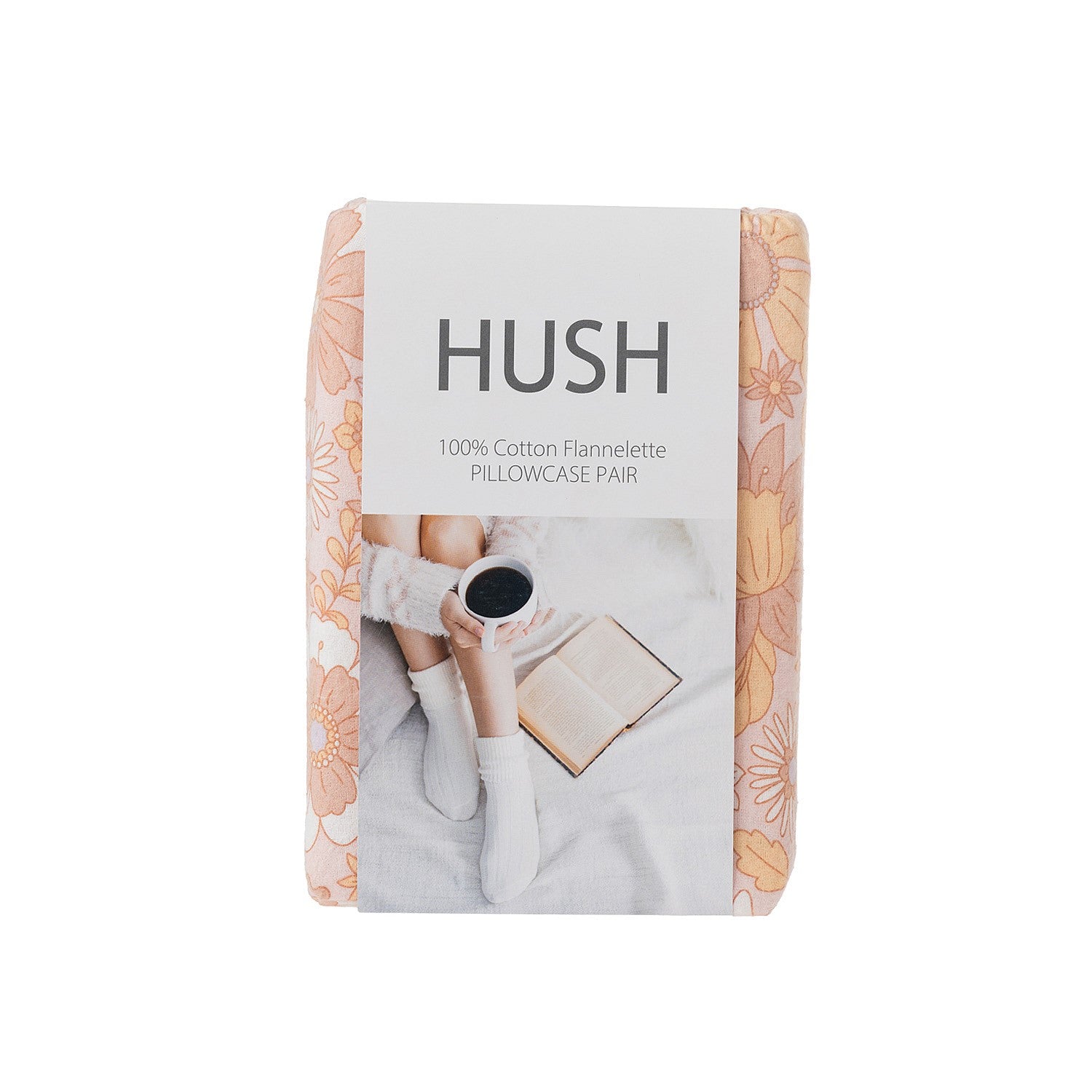 Hush Boho Floral Flannelette Pillowcase Pair