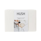 Hush brand flat sheet packaging on a white background