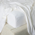 Hush Plain White Fitted Flannelette Sheet