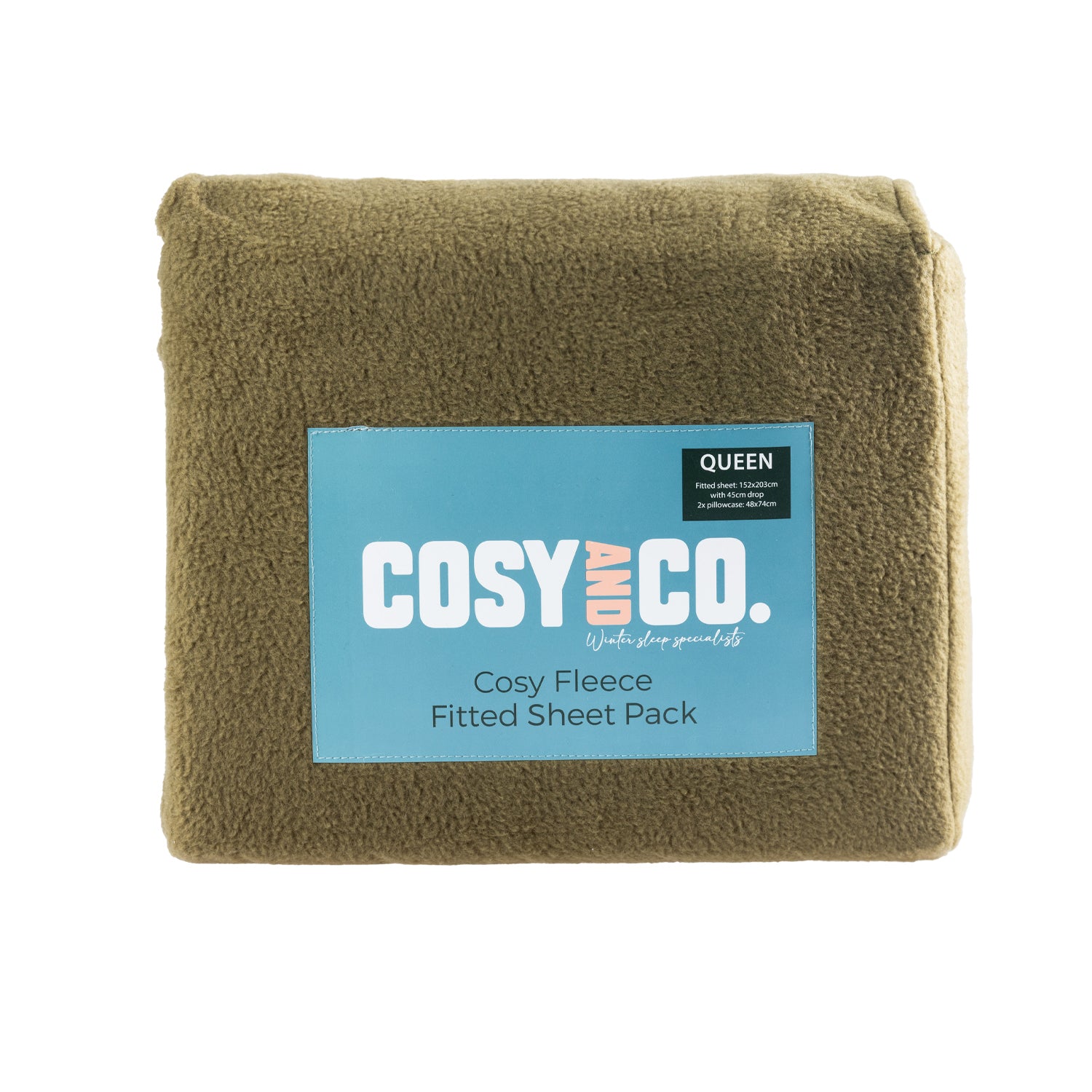 Cosy And Co. Cosy Fleece Fitted Sheet & Pillowcase/s
