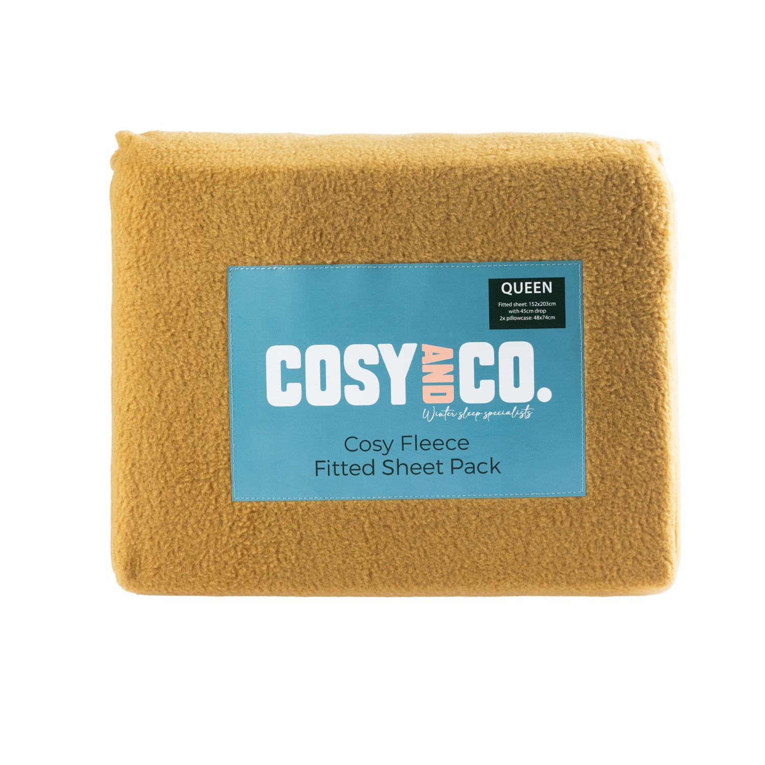 Cosy And Co. Cosy Fleece Fitted Sheet & Pillowcase/s