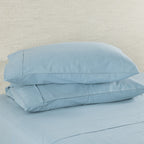 Hush Plain Blue Flannelette Pillowcase Pair