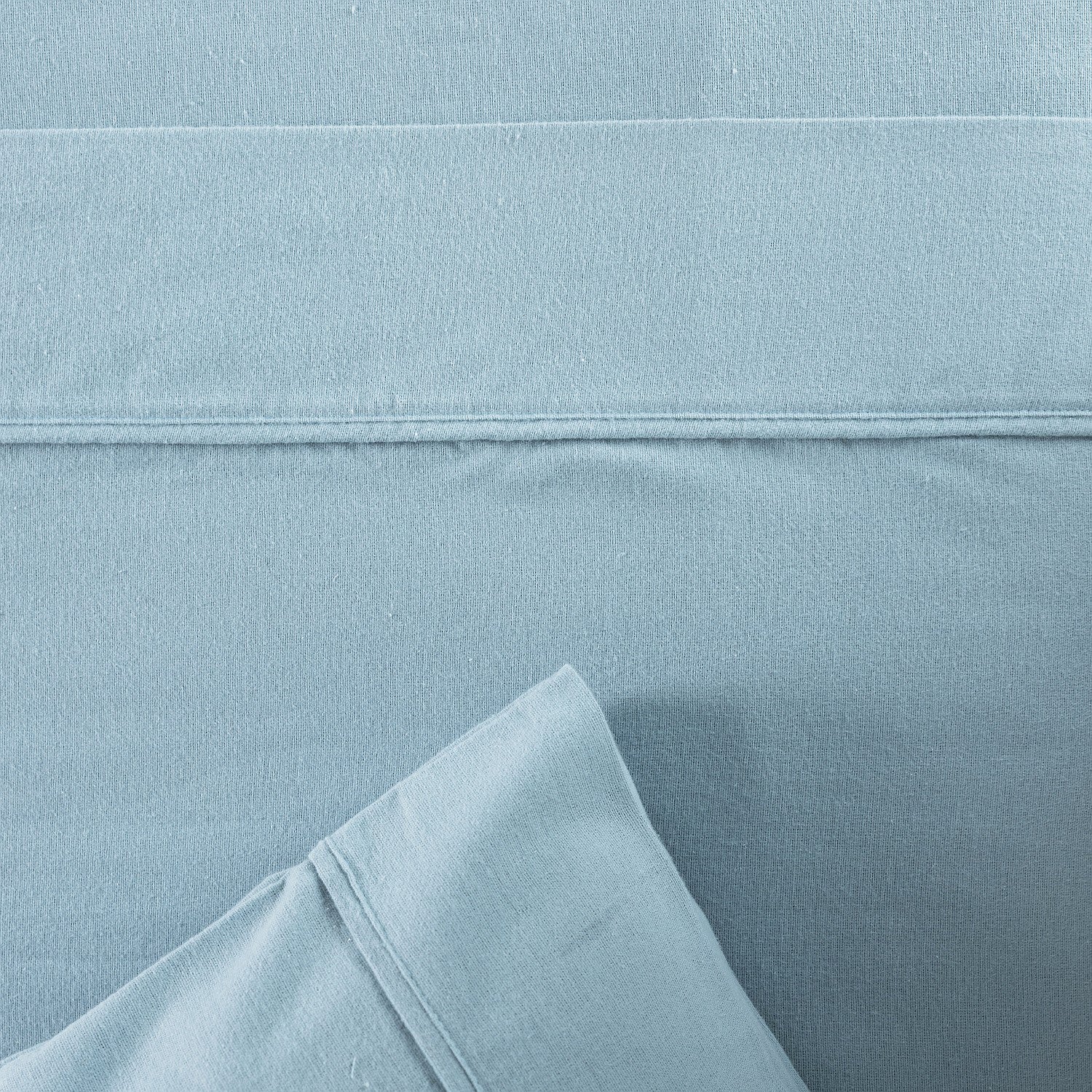 Hush Plain Blue Flat Flannelette Sheet
