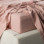 Hush Plain Blush Fitted Flannelette Sheet