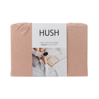 Hush Plain Blush Fitted Flannelette Sheet