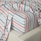 Hush Stripe Fitted Flannelette Sheet