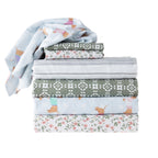 Hush Grey Stripe Cotton Flannelette Sheet Set
