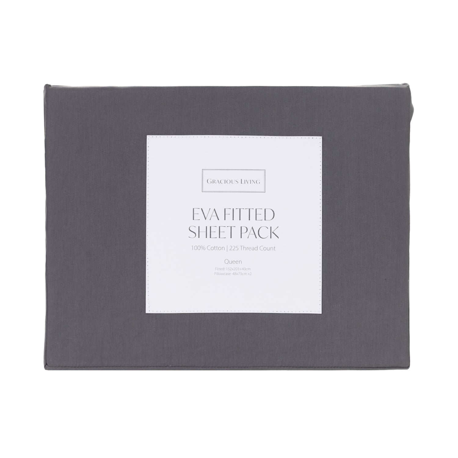 A charcoal sheet pack in fabric bag packaging on a plain white background.