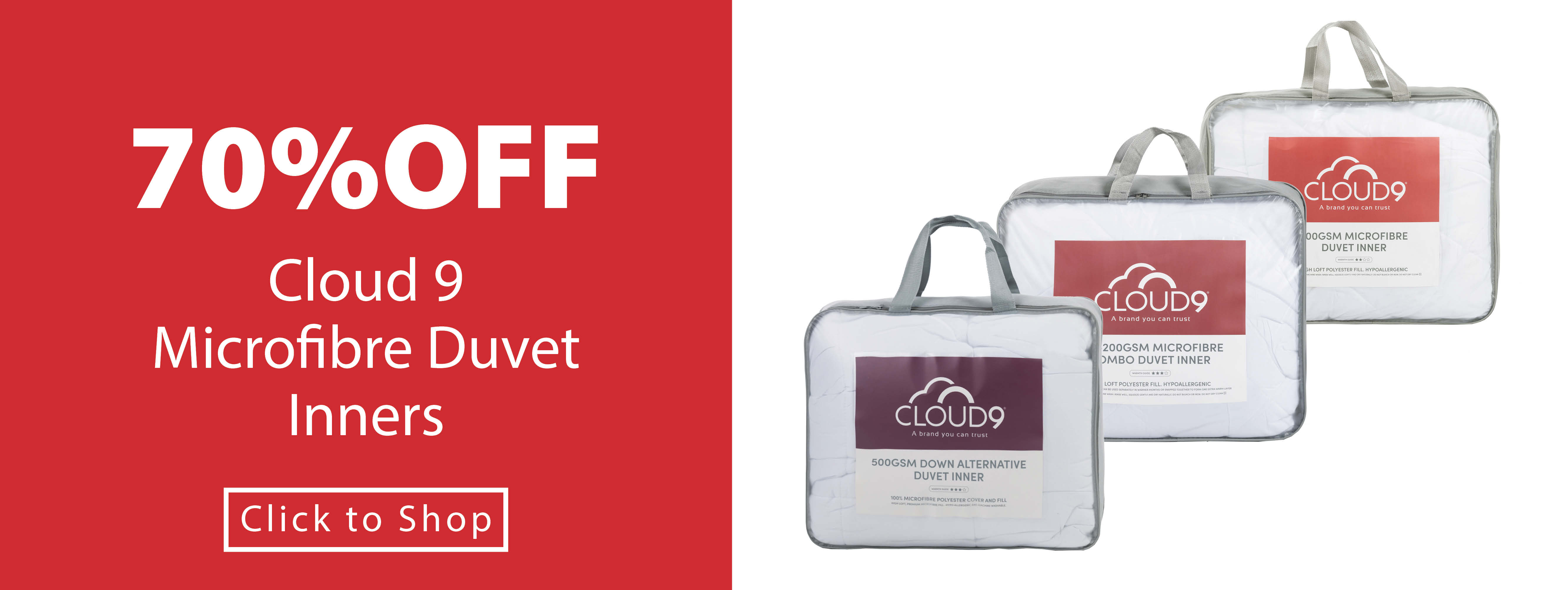 Cloud 9 Microfibre Duvet Inners
