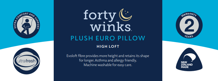 40 Winks Euro Pillow