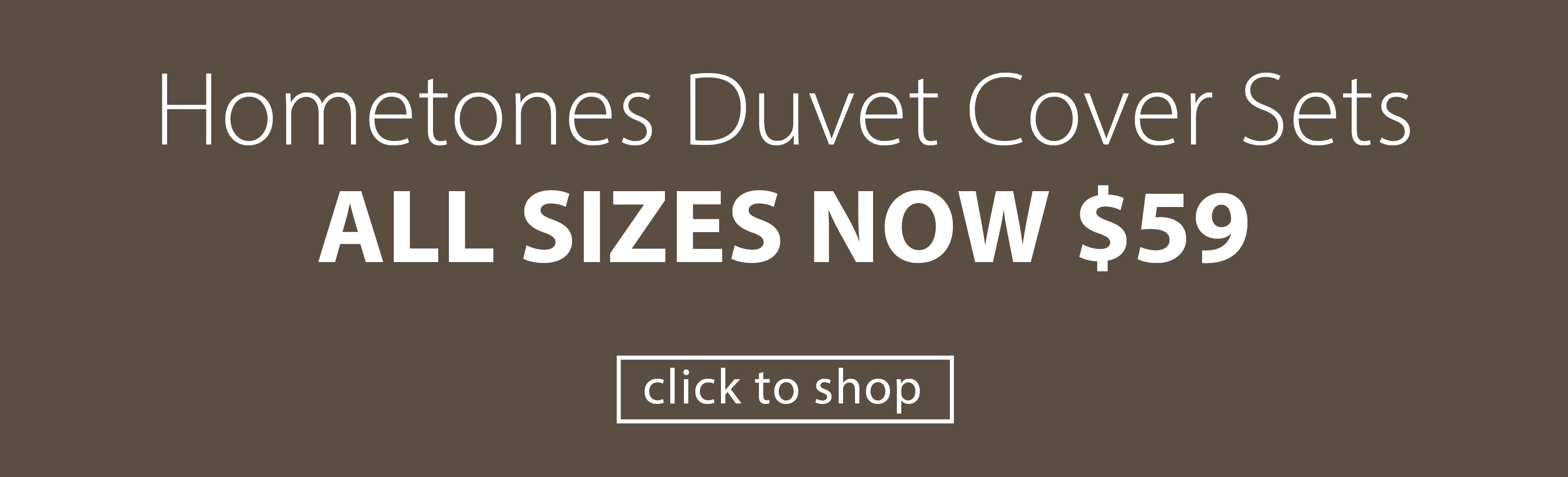 Hometone duvet cover sets all sizes now $59