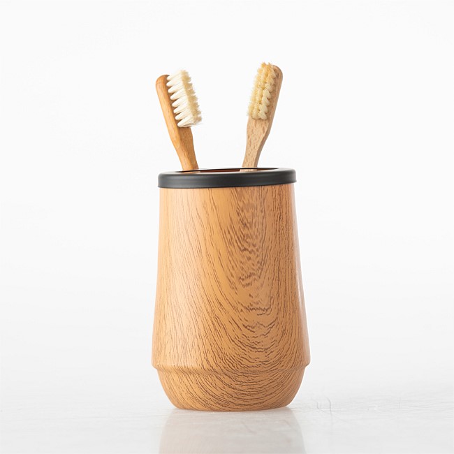 Design Republique Canyon Toothbrush Holder, Wooden Toothbrush Holder Nz