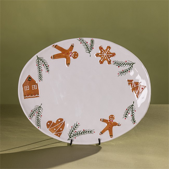 Christmas Wishes - Christmas Wishes Ceramic Christmas Plate Large
