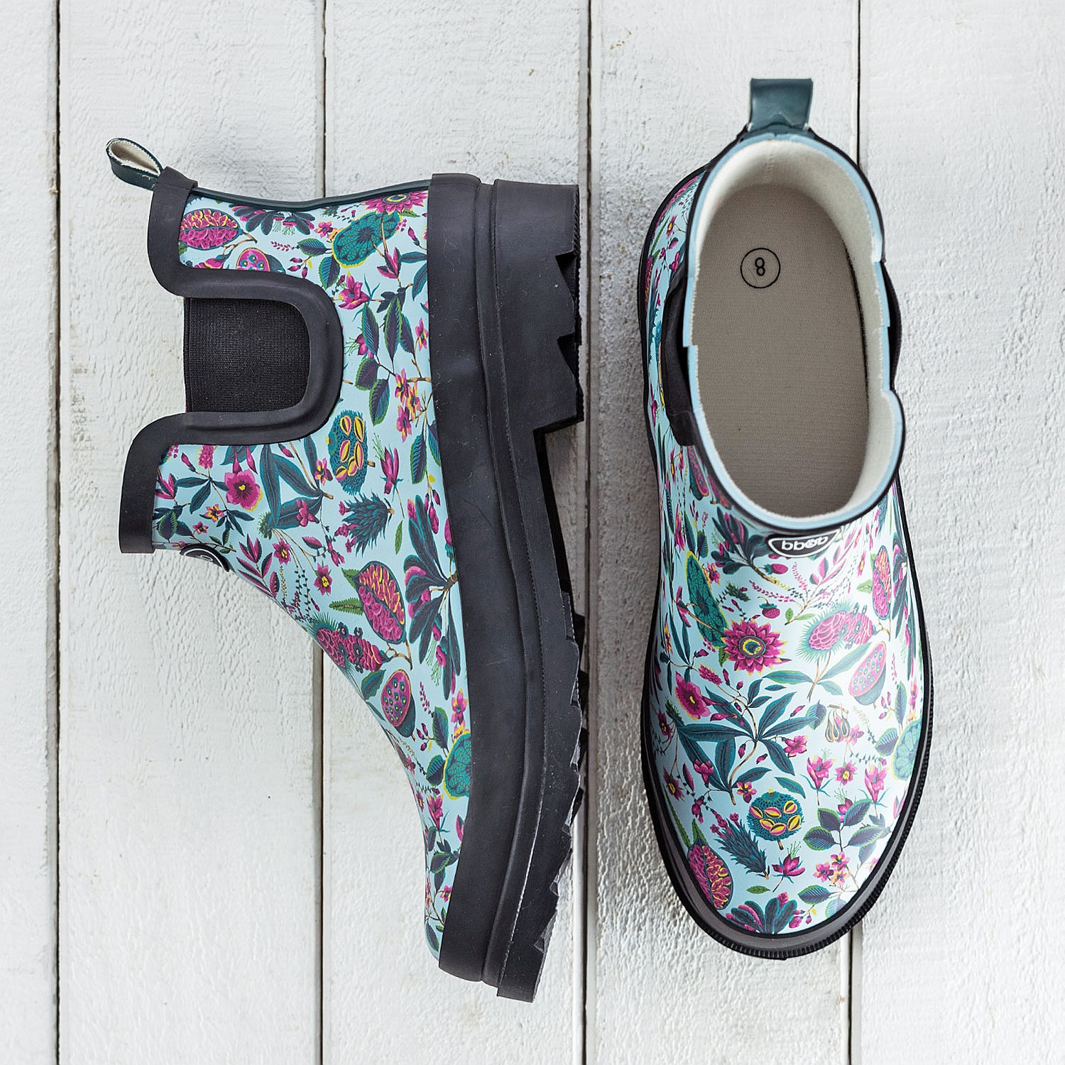 bb&b Outdoors Wild Floral Ankle Gumboots
