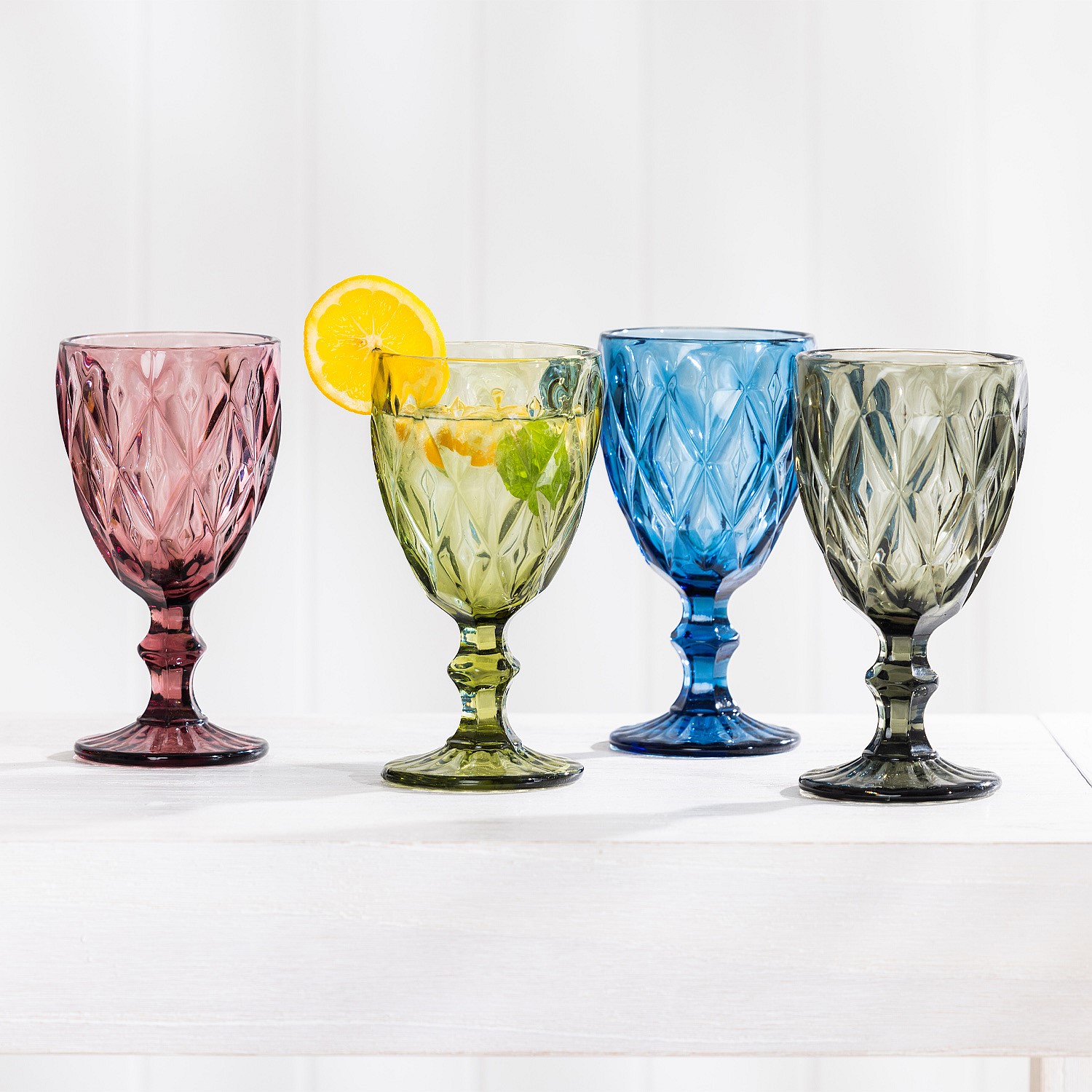 Home Co. - Home Co. Coloured Wine Glasses 4 Piece Set