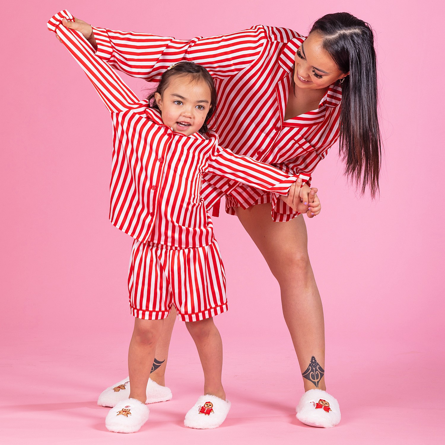 Tis The Season Frill PJs Candy Cane