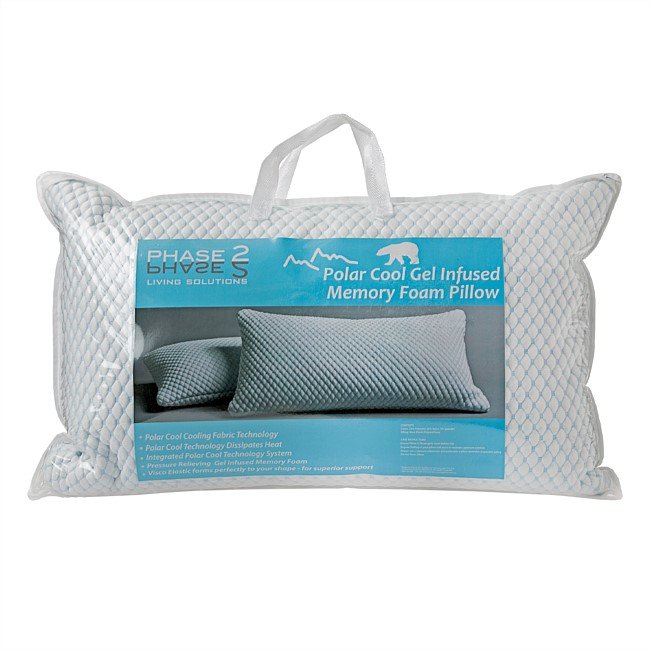 Phase 2 Polar Cool Memory Foam Pillow