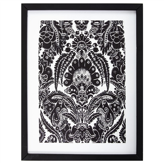 Design Republique Black & White Wood Mandala Wall Art