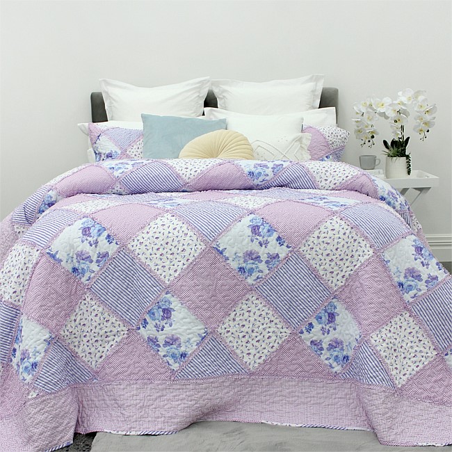 Solace Aria Patchwork Coverlet Set 