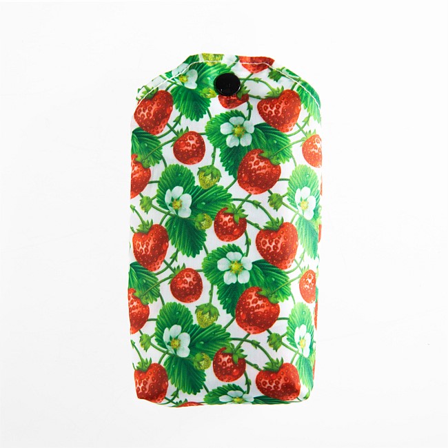 Flourish Fold Up Tote Bag Strawberries