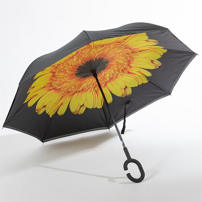 bb&b Outdoors Inverted Umbrella Yellow Flower