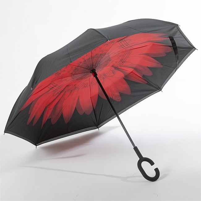 bb&b Outdoors Inverted Umbrella Red Flower