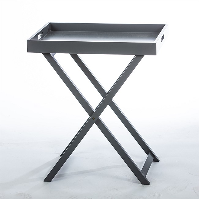 Home Co. Cresta Tray Side Table Silver