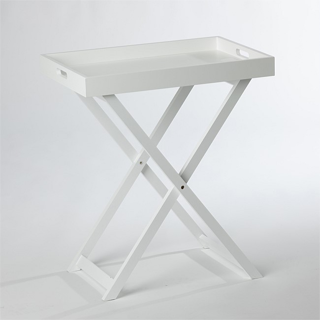 Home Co. Cresta Tray Side Table White