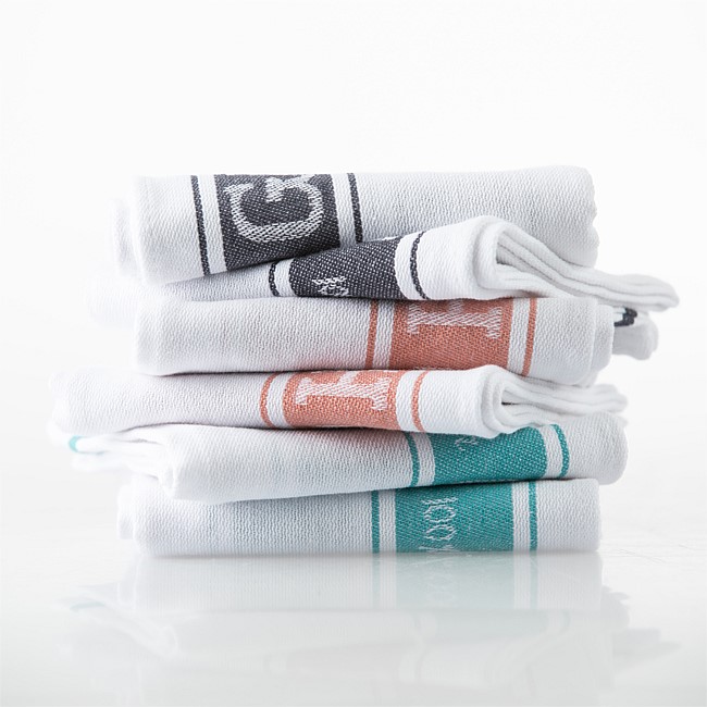 Design Republique Jacquard Aqua Tea Towel 2 Pack