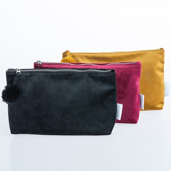 Design Republique Velvet Cosmetic Bag