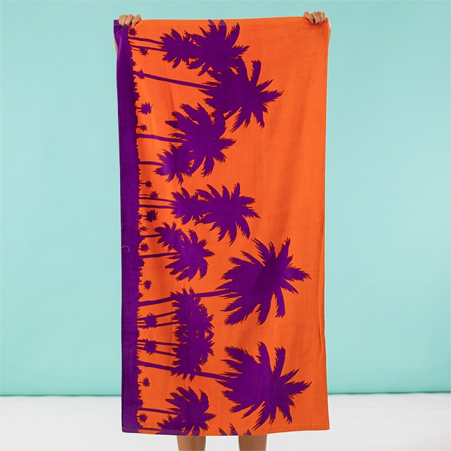 Seaside Supplies Velour Palm Beach Towel