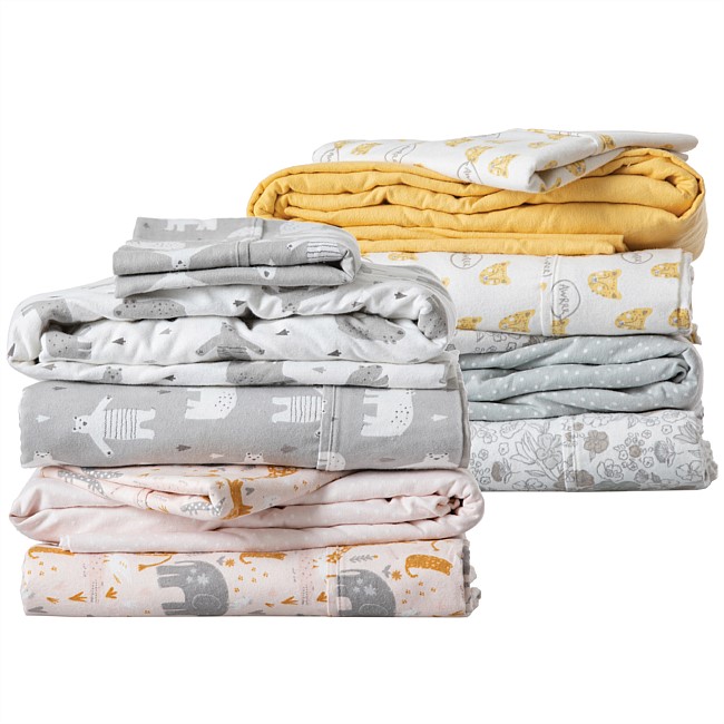 Hush For Kids Flannelette Printed Sheet Set
