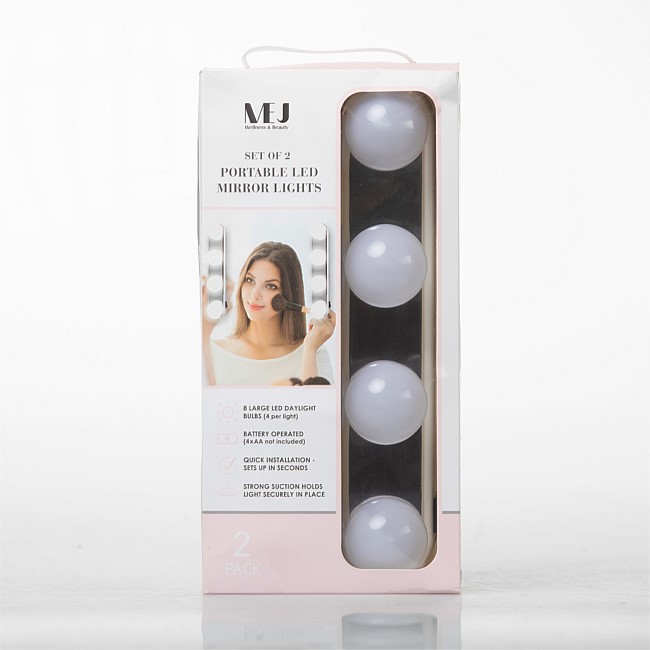 MEJ LED Vanity Light Mirror 2 Pack MEJ LED Vanity Light Mirror 2 Pack