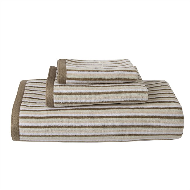Cove Maine Stripe Jacquard Bath Towel